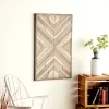 Wood Geometric Handmade Southwestern Wall Decor White - Olivia & May