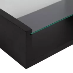 18" X 6" Holt Wood/Glass Decorative Wall Shelf Black - Kate & Laurel All Things Decor -Home Decor Outlet Store GUEST 03ea0624 ec85 414f 9156 80f6d33ffbd9