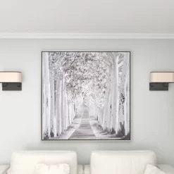 Canvas Landscape Trees Framed Wall Art With Silver Frame White - Olivia & May 28 Canvas Landscape Trees Framed Wall Art With Silver Frame White - Olivia & May -Home Decor Outlet Store GUEST 055899d7 b31c 498c b829 f86f70edfbb8