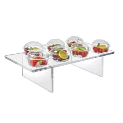 Azar Displays Clear Acrylic 22"W X 10"D X 6"H 1/2" Thick Deluxe Riser W/ Bumpers -Home Decor Outlet Store GUEST 069f0240 217c 405a 8cb6 787319855c3f