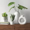 Textured Ceramic Vase White - Threshold™