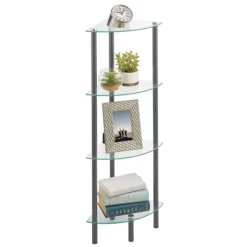 MDesign Household Floor Storage Corner Tower, 4 Tier 24 MDesign Household Floor Storage Corner Tower, 4 Tier -Home Decor Outlet Store GUEST 084ee09e 2e04 442e 9733 7f1d6eba3223