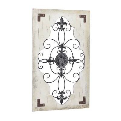 Rustic Wood Wall Decor Cream - Olivia & May 6 Rustic Wood Wall Decor Cream - Olivia & May - Image 6