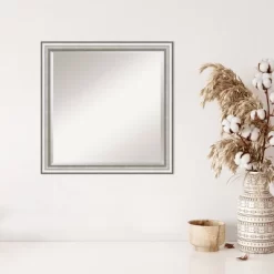 23" X 23" Beveled Salon Silver Narrow Wall Mirror - Amanti Art -Home Decor Outlet Store GUEST 0922fbf6 f162 42ba afac f6efe0ea229b