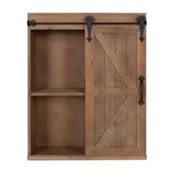 Decorative Wall Storage Cabinet With Sliding Barn Door Rustic Brown - Kate & Laurel All Things Decor 12 Decorative Wall Storage Cabinet With Sliding Barn Door Rustic Brown - Kate & Laurel All Things Decor -Home Decor Outlet Store GUEST 0ad2b7a7 4800 404f a539 d64e73b93c62