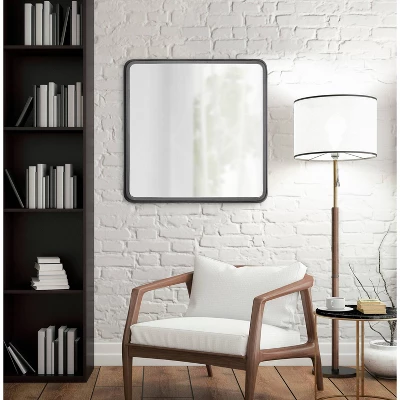 28" X 28" Armenta Square Wall Mirror Gray - Kate & Laurel All Things Decor 6 28" X 28" Armenta Square Wall Mirror Gray - Kate & Laurel All Things Decor - Image 6