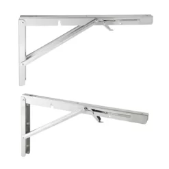 Built Industrial 2 Pack Folding L Wall Shelf Bracket, 12 Inch Collapsible Hardware With Locking Hinge For Garage Shelves, Holds 120lbs -Home Decor Outlet Store GUEST 112a5546 5dab 4524 9c8b 86a6bb086bbf