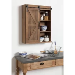 Decorative Wall Storage Cabinet With Sliding Barn Door Rustic Brown - Kate & Laurel All Things Decor 14 Decorative Wall Storage Cabinet With Sliding Barn Door Rustic Brown - Kate & Laurel All Things Decor -Home Decor Outlet Store GUEST 1181a275 eea7 4bcb 973d bd5461743a2a
