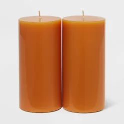 2pk Pillars Vanilla Pumpkin Orange - Threshold™ 5 2pk Pillars Vanilla Pumpkin Orange - Threshold™ -Home Decor Outlet Store GUEST 12a6aab2 961f 4784 89cb 7439c8bff678