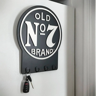 Old No. 7 Key Decorative Accent Rack - Jack Daniel's 1 Old No. 7 Key Decorative Accent Rack - Jack Daniel's