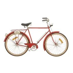 24" X 39" Metal Bike Wall Decor With Seat And Handles Red - Olivia & May -Home Decor Outlet Store GUEST 14eab515 538b 43b3 9cae 766ab8c2e265