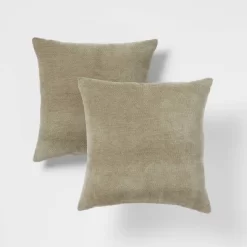 2pk Chenille Square Throw Pillows - Threshold™ -Home Decor Outlet Store GUEST 15025fdd 30b4 491f aa83 d7cce8d6ff84