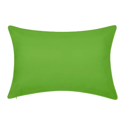 Embroidered Dragonflies Rectangular Indoor/Outdoor Throw Pillow Leaf Green/White - Edie@Home 1 Embroidered Dragonflies Rectangular Indoor/Outdoor Throw Pillow Leaf Green/White - Edie@Home