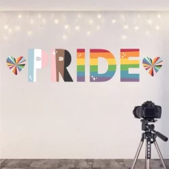 Big Dot Of Happiness So Many Ways To Be Human - Peel And Stick Pride Party Standard Banner Wall Decals - Pride