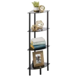 MDesign Household Floor Storage Corner Tower, 4 Tier 21 MDesign Household Floor Storage Corner Tower, 4 Tier -Home Decor Outlet Store GUEST 180a2e50 a21c 4875 8a32 ed1f6069af16