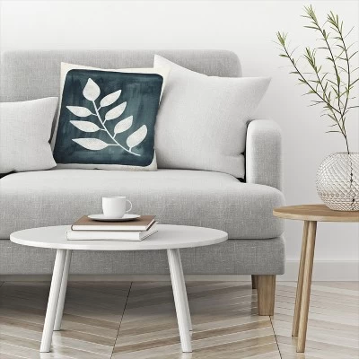 Americanflat Branch Blue Throw Pillow By Pauline Stanley 2 Americanflat Branch Blue Throw Pillow By Pauline Stanley - Image 2