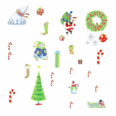 Polar Christmas Peel And Stick Wall Decal - RoomMates 1 Polar Christmas Peel And Stick Wall Decal - RoomMates