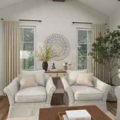 Wood Floral Handmade Intricately Carved Wall Decor With Mandala Design White - Olivia & May -Home Decor Outlet Store GUEST 19f8007d 68b2 41a4 9dd2 8d2660da7fa6