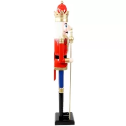 Sunnydaze Decor Sunnydaze Arnold The Strong Indoor Decorative Traditional Christmas Wooden Nutcracker Statue, 48-Inch -Home Decor Outlet Store GUEST 2021ab07 3100 462a a453 087604845442