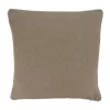 Saro Lifestyle Beaded + Embroidered Reindeer Pillow - Down Filled, 18" Square, Natural