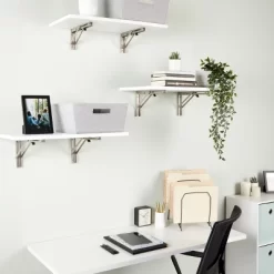 Built Industrial 2 Pack Folding L Wall Shelf Bracket, 10 Inch Collapsible Hardware With Locking Hinge For Garage Shelves, Holds 120lbs -Home Decor Outlet Store GUEST 287cb2e8 070c 48d4 bea1 4033a2fb6480