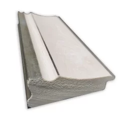 33" X 27" Non-Beveled Trio White Wash Silver Wall Mirror - Amanti Art