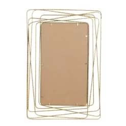 Metal Wall Mirror With Thin Metal Rectangle Frame Gold - Olivia & May 17 Metal Wall Mirror With Thin Metal Rectangle Frame Gold - Olivia & May -Home Decor Outlet Store GUEST 2db92871 6ead 4d9d 9439 250736a245e6