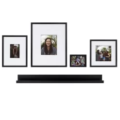 5pc Gallery Frame/Shelf Box Set Black - Kate & Laurel All Things Decor -Home Decor Outlet Store GUEST 3036bcb5 7ccb 4537 a992 8aff966fc8be
