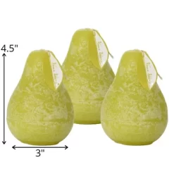 Green Grape Pear Candles - Set Of 3 -Home Decor Outlet Store GUEST 33692f4b 5c81 40e3 b7ad c8fd3291733a