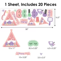 Big Dot Of Happiness Pajama Slumber Party - Peel And Stick Girl Birthday Vinyl Wall Art Stickers - Wall Decals - Set Of 20 11 Big Dot Of Happiness Pajama Slumber Party - Peel And Stick Girl Birthday Vinyl Wall Art Stickers - Wall Decals - Set Of 20 -Home Decor Outlet Store GUEST 3517e828 4ad8 407f a91a 68d60500c86b