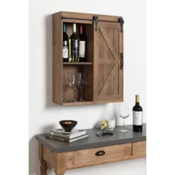 Decorative Wall Storage Cabinet With Sliding Barn Door Rustic Brown - Kate & Laurel All Things Decor 15 Decorative Wall Storage Cabinet With Sliding Barn Door Rustic Brown - Kate & Laurel All Things Decor -Home Decor Outlet Store GUEST 36404853 93b9 4f4b 8c67 b0959660acb9