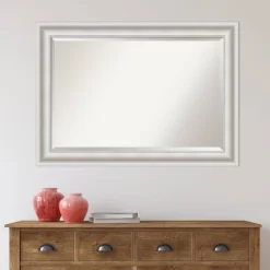Parlor Framed Bathroom Vanity Wall Mirror White - Amanti Art -Home Decor Outlet Store GUEST 39db559b 1c4c 4863 98e7 ff896b03fd36