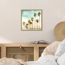 16" X 16" Beach Palms I By Devon Davis Framed Canvas Wall Art - Amanti Art -Home Decor Outlet Store GUEST 405a3f46 281a 4ae3 aac5 1eb20cedd6f1