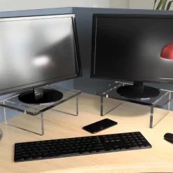 Azar Displays Clear Acrylic 22"W X 10"D X 6"H 1/2" Thick Deluxe Riser W/ Bumpers -Home Decor Outlet Store GUEST 433eda71 b908 4cb5 83e8 3fce795e7c2d