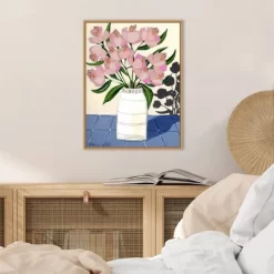 18" X 24" Spring Florals 5 By Marisa Anon Framed Canvas Wall Art - Amanti Art -Home Decor Outlet Store GUEST 4615dd53 dae7 45d4 a732 7e19ecdcce12