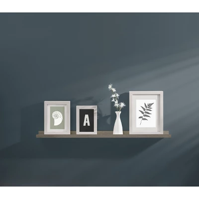 32" X 4" Border Shelf Driftwood - Dolle Shelving 1 32" X 4" Border Shelf Driftwood - Dolle Shelving