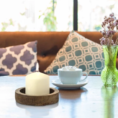 6pk Pillar Candles Ivory - Stonebriar Collection 3 6pk Pillar Candles Ivory - Stonebriar Collection - Image 3