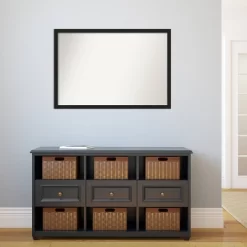 38" X 26" Non-Beveled Grace Brushed Metallic Black Narrow Wall Mirror - Amanti Art 11 38" X 26" Non-Beveled Grace Brushed Metallic Black Narrow Wall Mirror - Amanti Art -Home Decor Outlet Store GUEST 4ba6f870 f458 40d3 b48d c0a5b785bc98