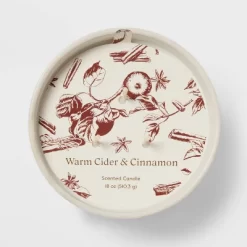 Textured Straight Side Ceramic Warm Cider & Cinnamon Candle White - Threshold™ -Home Decor Outlet Store GUEST 4d4a178e e5e3 4dad a13d 9c123014361b