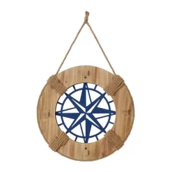 Metal Compass Wall Decor With Rope Hanger Blue - Olivia & May -Home Decor Outlet Store GUEST 4e2ae9fc 8420 46a3 9db2 987cdabbac3d