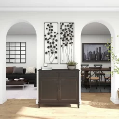 Farmhouse Metal Floral Wall Decor With Black Frame Set Of 2 Black - Olivia & May -Home Decor Outlet Store GUEST 4f825272 d55a 4132 801c cdd153aa4b0e