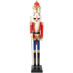 Sunnydaze Decor Sunnydaze Arnold The Strong Indoor Decorative Traditional Christmas Wooden Nutcracker Statue, 48-Inch -Home Decor Outlet Store GUEST 53ca4ff5 6ea3 4770 9337 e0be4ae15834