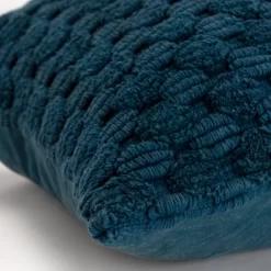 20"x20" Oversize Solid Textured Poly Filled Square Throw Pillow Teal - Rizzy Home -Home Decor Outlet Store GUEST 53e8393c 20ad 42cb afac 894732d837a6