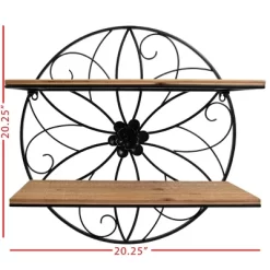 Black Metal & Wood Wall Shelf - Foreside Home & Garden 9 Black Metal & Wood Wall Shelf - Foreside Home & Garden -Home Decor Outlet Store GUEST 54f30760 72a5 4f86 81fe 14f426756c2f