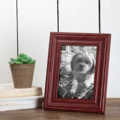 Red Decorative Distressed Wood Picture Frame - Foreside Home & Garden -Home Decor Outlet Store GUEST 551ee604 cd7f 47d6 a395 d462c58c8cb9