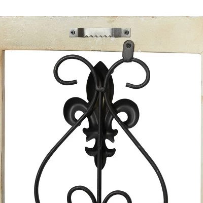 Set Of 2 Wood Scroll Arabesque Wall Decors Natural/Black - Olivia & May 6 Set Of 2 Wood Scroll Arabesque Wall Decors Natural/Black - Olivia & May - Image 6