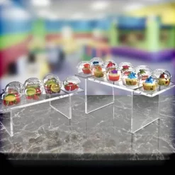 Azar Displays Clear Acrylic 22"W X 10"D X 6"H 1/2" Thick Deluxe Riser W/ Bumpers -Home Decor Outlet Store GUEST 565a134d c3f9 4639 aa16 ff5c874eefc2