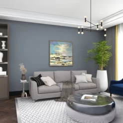 Canvas Geode Landscape Framed Wall Art With Gold Frame Blue - Olivia & May -Home Decor Outlet Store GUEST 5804ef0b 29b2 4658 b9a9 ebbb97ff8ff5