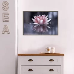 23" X 16" Padmasana Lotus Flower By Fabien Bravin Framed Canvas Wall Art - Amanti Art -Home Decor Outlet Store GUEST 5ca4ec71 3f45 4005 aaaf 13ff7da15d0d