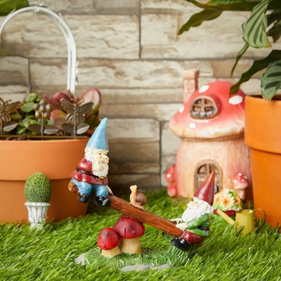 Juvale 7 Piece Set Mini Garden Gnome Fairy Village House Statue Set, Whimsical Home Décor 1 Juvale 7 Piece Set Mini Garden Gnome Fairy Village House Statue Set, Whimsical Home Décor